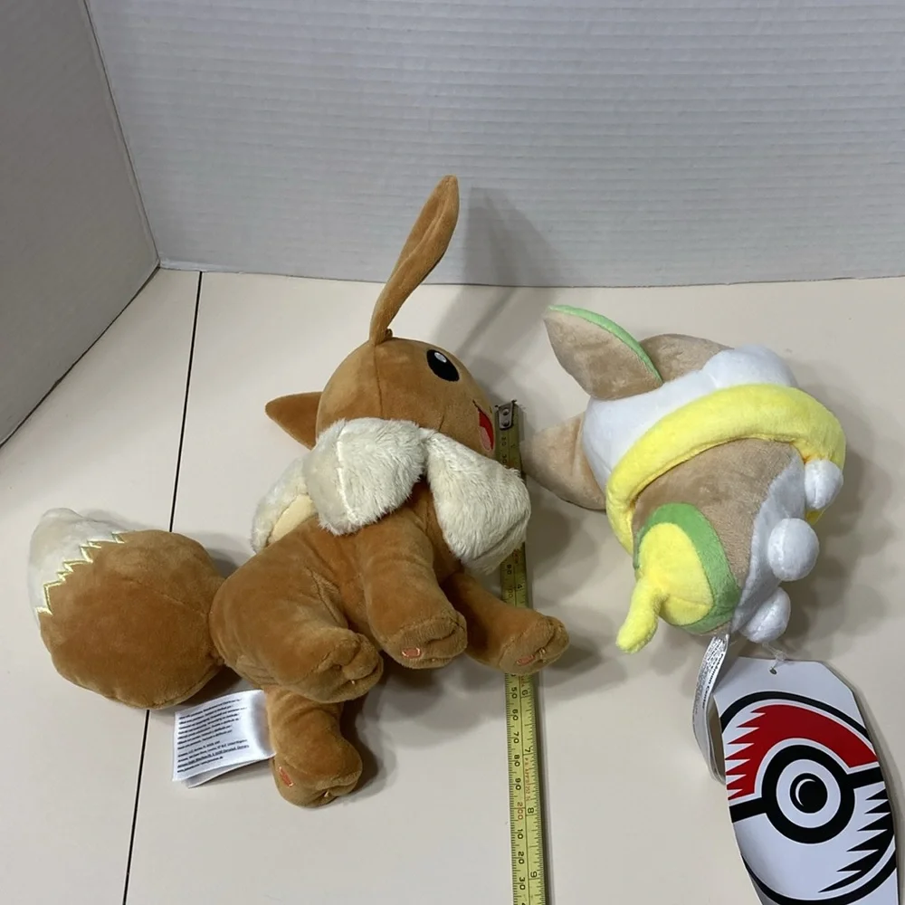 Evee and Yamper Soft Plush Anime Pokemon Characters Nintendo Stuffed Animals